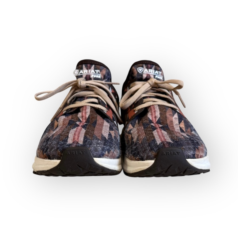 Ariat Women’s Fuse Sneakers Southwest Aztec Print Running Shoes Sz 8B Western - Picture 3 of 10